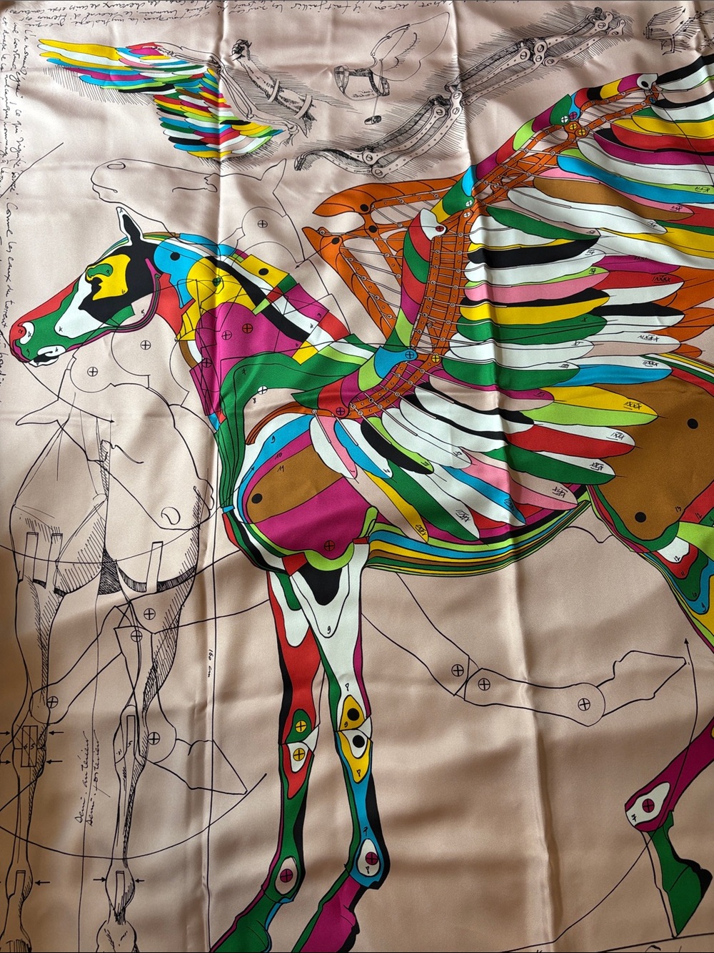 Brand new hermes Le Pegase d'Hermès scarf 140 - Picture 4 of 11